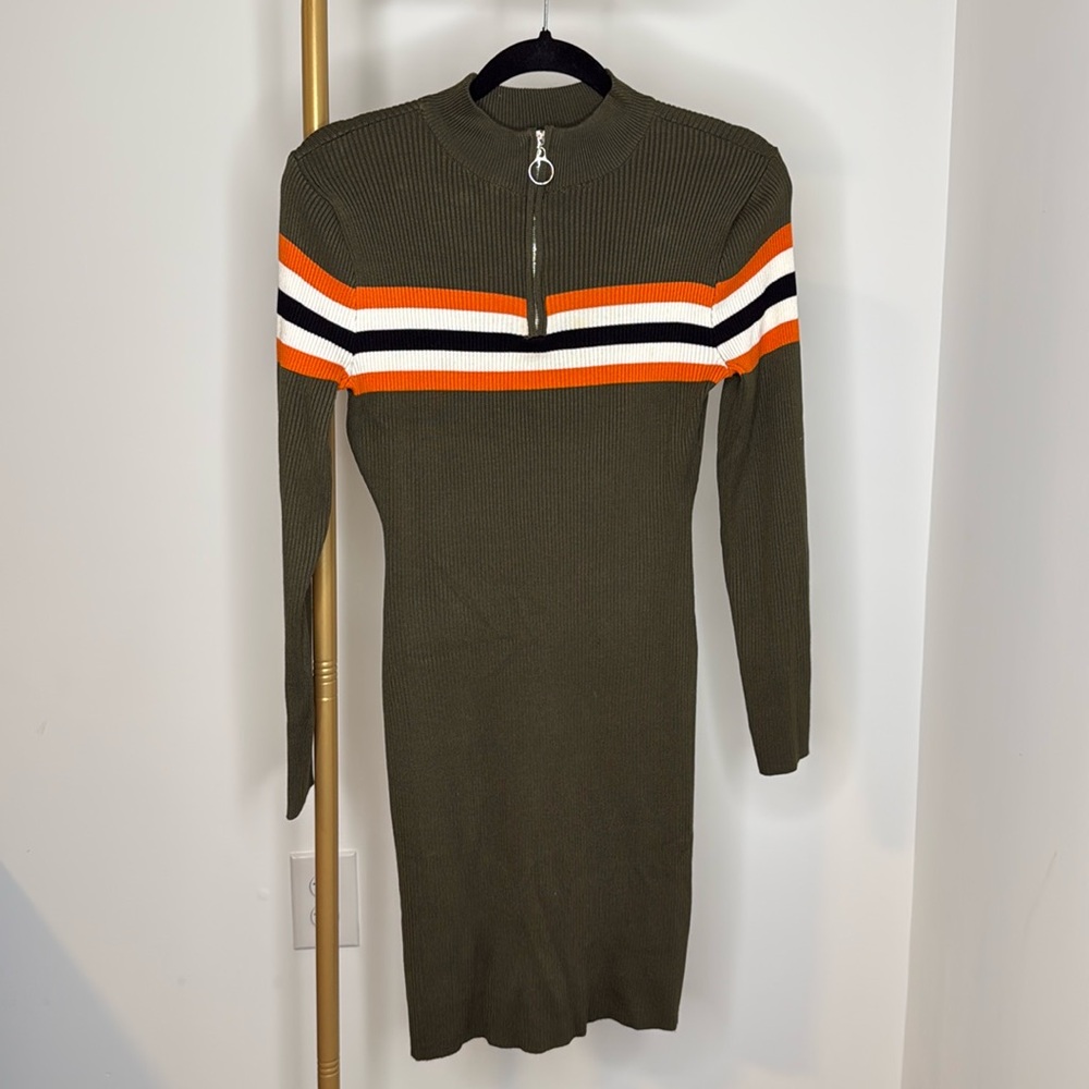 Green midi sweater dress size 1XL